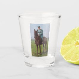 Portrait von Attilio Triboletti (Cavalry Soldier) Schnapsglas