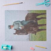 Portrait von Attilio Triboletti (Cavalry Soldier) Seidenpapier (Basteln)