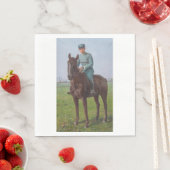 Portrait von Attilio Triboletti (Cavalry Soldier) Serviette (Beispiel)