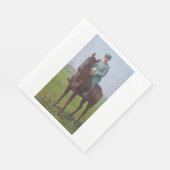 Portrait von Attilio Triboletti (Cavalry Soldier) Serviette (Ecke)