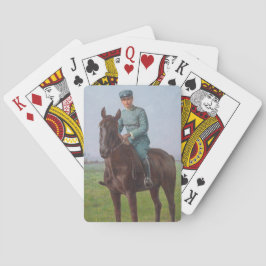 Portrait von Attilio Triboletti (Cavalry Soldier) Spielkarten