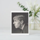 Portrait von Aubrey Beardsley (1872-1998) von Fred Postkarte (Stehend Vorderseite)
