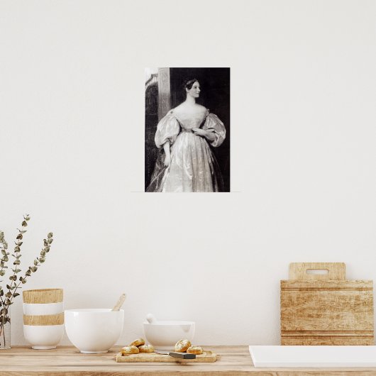 Portrait von Augusta Ada Byron Poster (Küche)