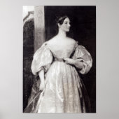 Portrait von Augusta Ada Byron Poster (Vorne)