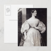 Portrait von Augusta Ada Byron Postkarte (Vorne/Hinten)