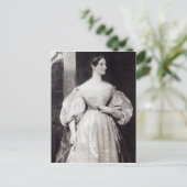 Portrait von Augusta Ada Byron Postkarte (Stehend Vorderseite)
