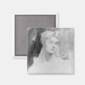 Portrait von Augusta Leigh Magnet (Vorderseite/Rückseite)