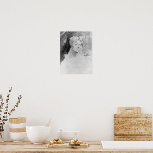 Portrait von Augusta Leigh Poster (Küche)