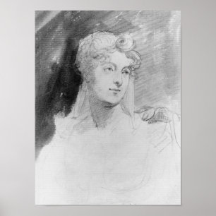 Portrait von Augusta Leigh Poster