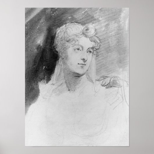 Portrait von Augusta Leigh Poster (Vorne)
