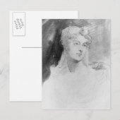 Portrait von Augusta Leigh Postkarte (Vorne/Hinten)