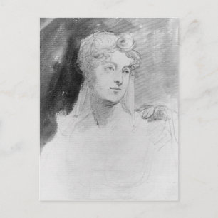 Portrait von Augusta Leigh Postkarte