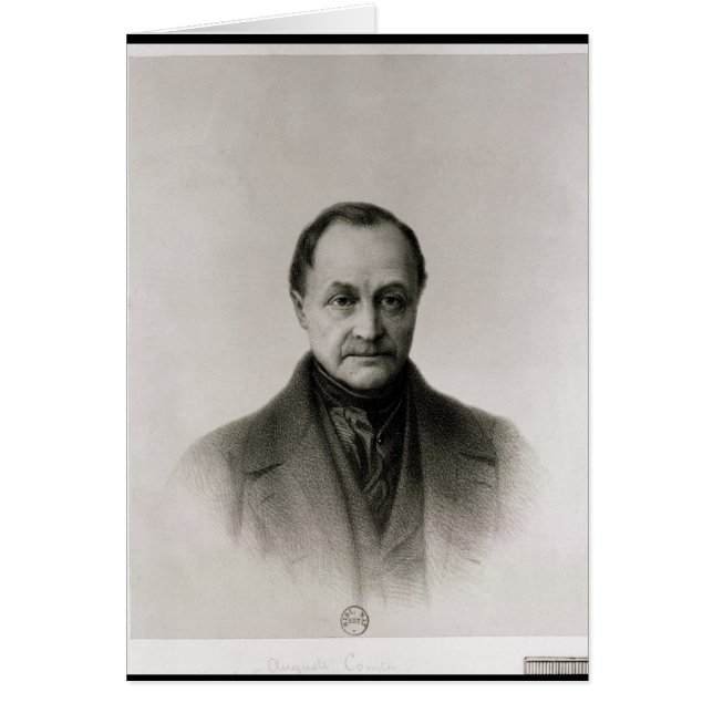 Portrait von Auguste Comte , französischer Philoso (Vorne)