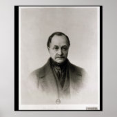 Portrait von Auguste Comte , französischer Philoso Poster (Vorne)