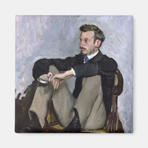 Portrait von Auguste Renoir , 1867 Magnet