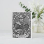 Portrait von Avicenna Reading Postkarte (Stehend Vorderseite)