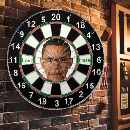 Portrait von Barack Obama Dartscheibe