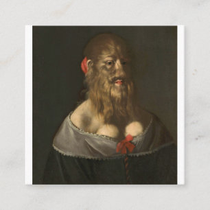 Portrait von Barbara Van Beck Kuriositäten und Od Quadratische Visitenkarte