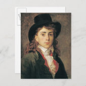 Portrait von Baron Antoine Jean Gros Aged 20 Postkarte (Vorne/Hinten)