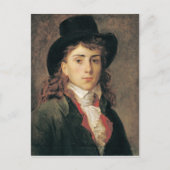 Portrait von Baron Antoine Jean Gros Aged 20 Postkarte (Vorderseite)
