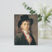 Portrait von Baron Antoine Jean Gros Aged 20 Postkarte (Stehend Vorderseite)