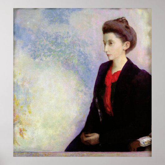 Portrait von Baroness Robert de Domecy, 1900 Poster (Vorne)