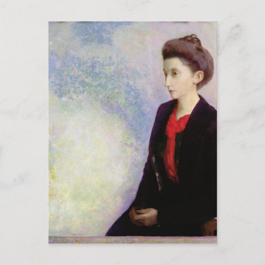 Portrait von Baroness Robert de Domecy, 1900 Postkarte (Vorderseite)