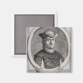 Portrait von Baruch oder Benedikt Spinoza Magnet (Vorderseite/Rückseite)