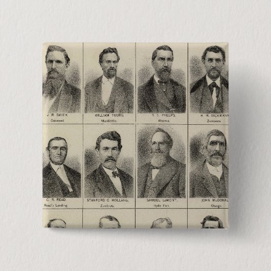 Portrait von Bauer Frank Meachum, Minnesota Button (Vorderseite)