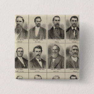 Portrait von Bauer Frank Meachum, Minnesota Button