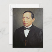 Portrait von Benito Juarez , 1948 Postkarte (Vorne/Hinten)