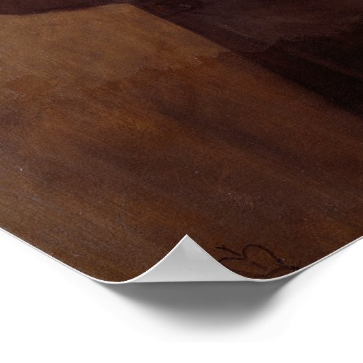 Portrait von Benjamin Disraeli Poster (Ecke)