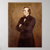 Portrait von Benjamin Disraeli Poster (Vorne)