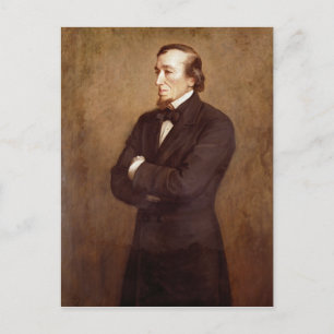 Portrait von Benjamin Disraeli Postkarte