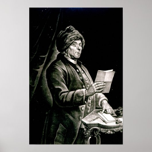 Portrait von Benjamin Franklin, 1777 Poster (Vorne)