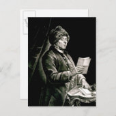 Portrait von Benjamin Franklin, 1777 Postkarte (Vorne/Hinten)