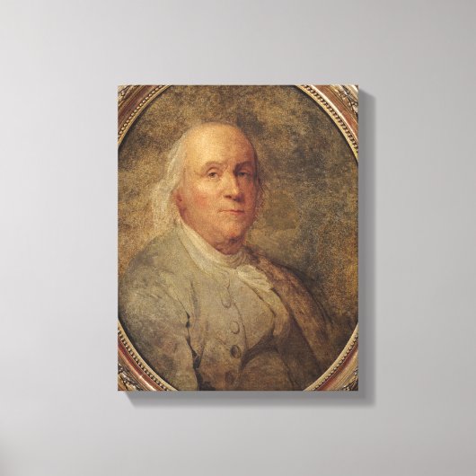 Portrait von Benjamin Franklin, c.1780 Leinwanddruck (Vorderseite)