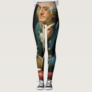 Portrait von Benjamin Franklin Leggings