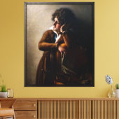 Portrait von Benoît-Agnes Trioson Leinwanddruck (Insitu (Wohnzimmer))