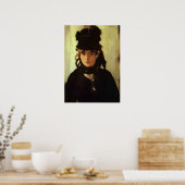 Portrait von Berthe Morisot von Edouard Manet Poster (Küche)