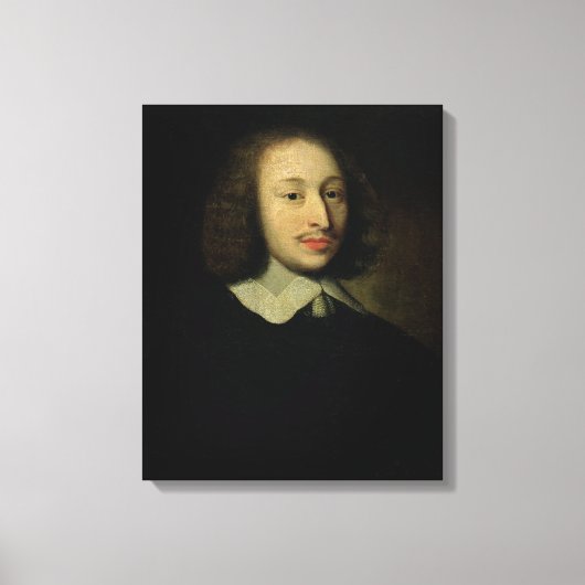Portrait von Blaise Pascal Leinwanddruck (Vorderseite)