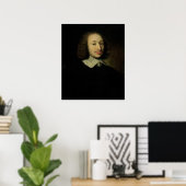 Portrait von Blaise Pascal Poster (Heimbüro)