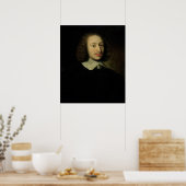 Portrait von Blaise Pascal Poster (Küche)