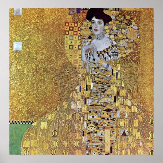 Portrait von Block-Bauer 2 von Gustav Klimt Poster (Vorne)