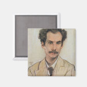 Portrait von Boris Nikolajewitsch Bugajew (1880-19 Magnet (Vorderseite/Rückseite)