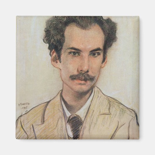 Portrait von Boris Nikolajewitsch Bugajew (1880-19 Magnet (Vorne)