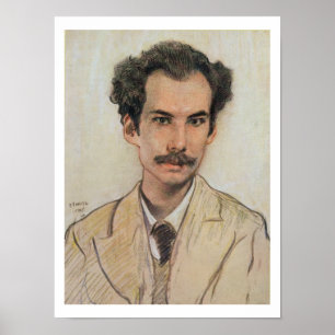 Portrait von Boris Nikolajewitsch Bugajew (1880-19 Poster