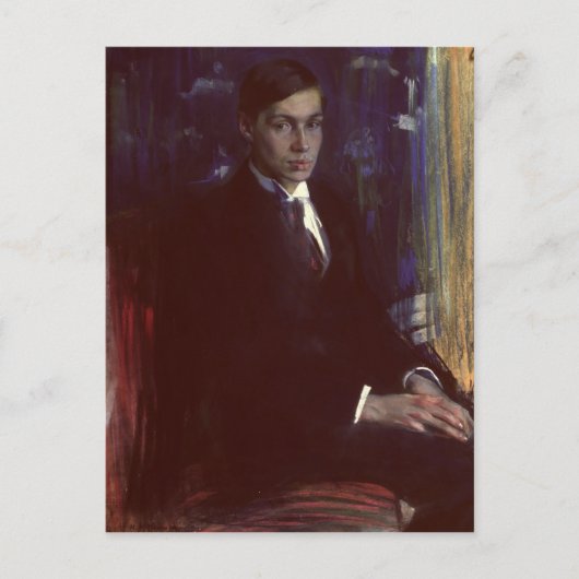 Portrait von Boris Pasternak Postkarte (Vorderseite)