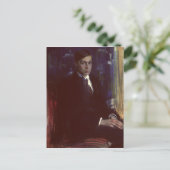 Portrait von Boris Pasternak Postkarte (Stehend Vorderseite)