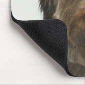 Portrait von Briard Hund Mousepad (Ecke)